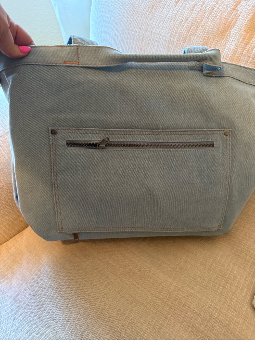 Beis x GAP - Canvas travel tote in Jean - Picture 4 of 10